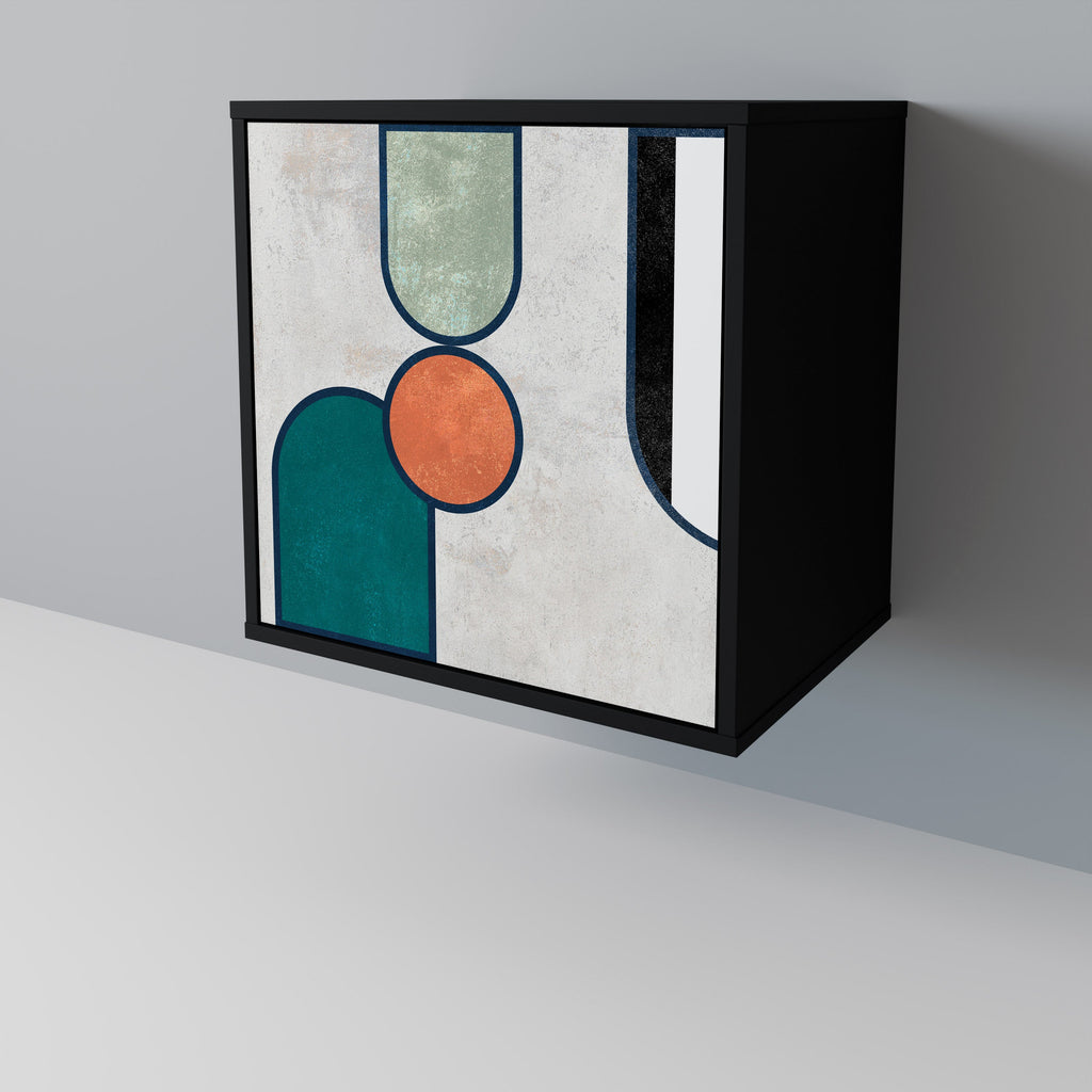 COOL STORY 1-Door Sideboard in Black Finish