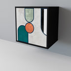 COOL STORY 1-Door Sideboard in Black Finish