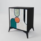COOL STORY 1-Door Sideboard in Black Finish