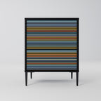 LINEOUT SPECTRUM Aparador de 1 Porta em Acabamento Preto