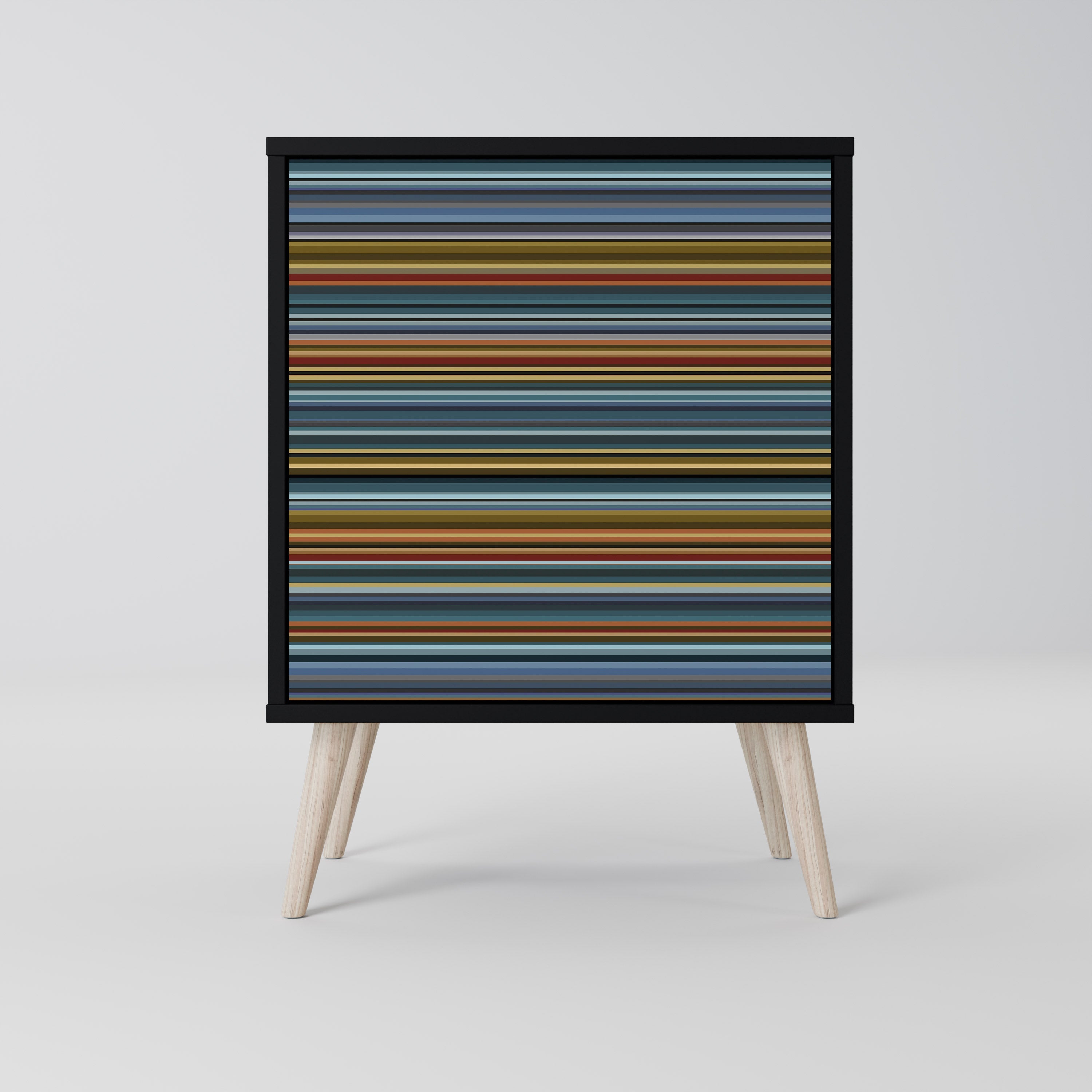 LINEOUT SPECTRUM Aparador de 1 Porta em Acabamento Preto