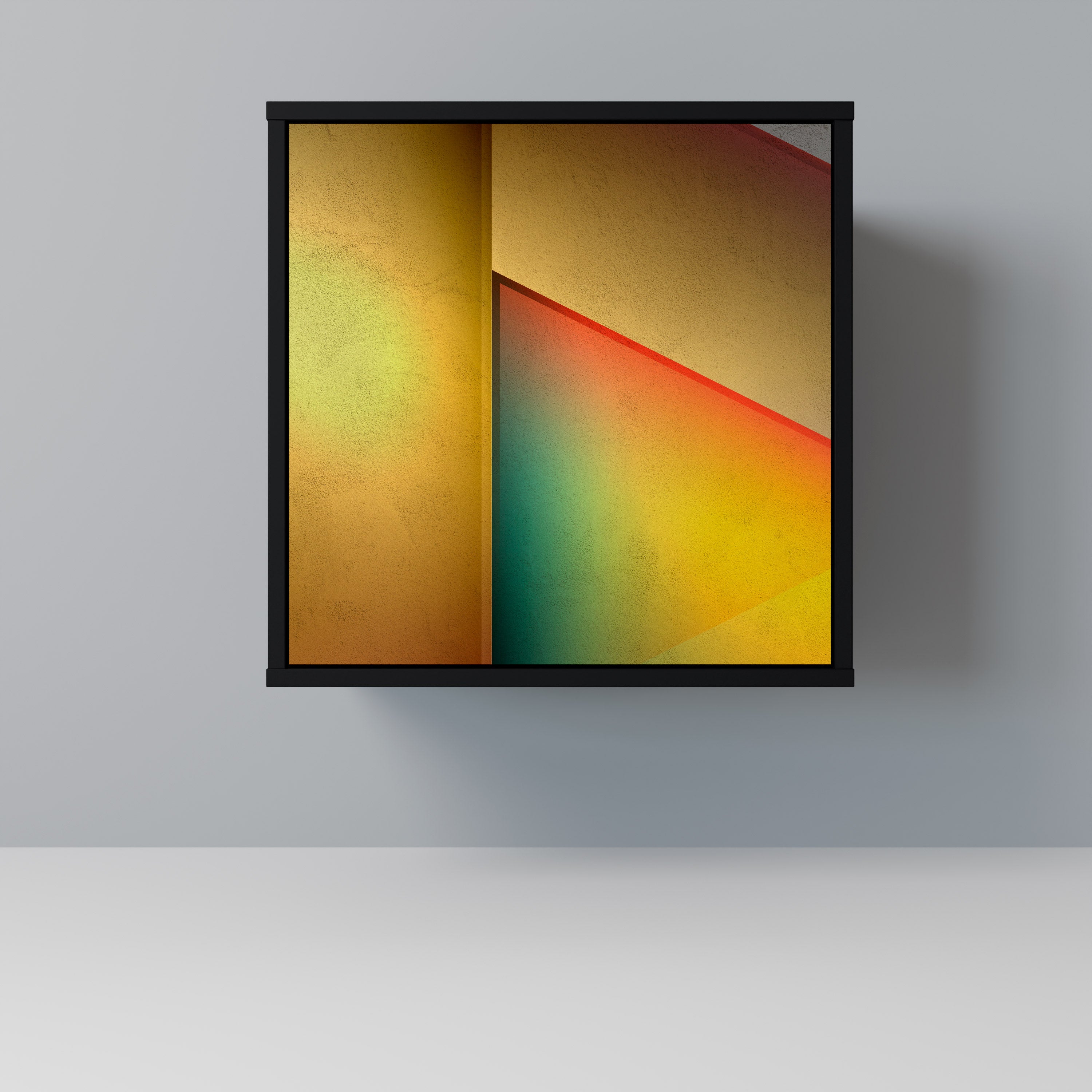 PIERCING SHARPNESS Aparador de 1 Porta em Acabamento Preto