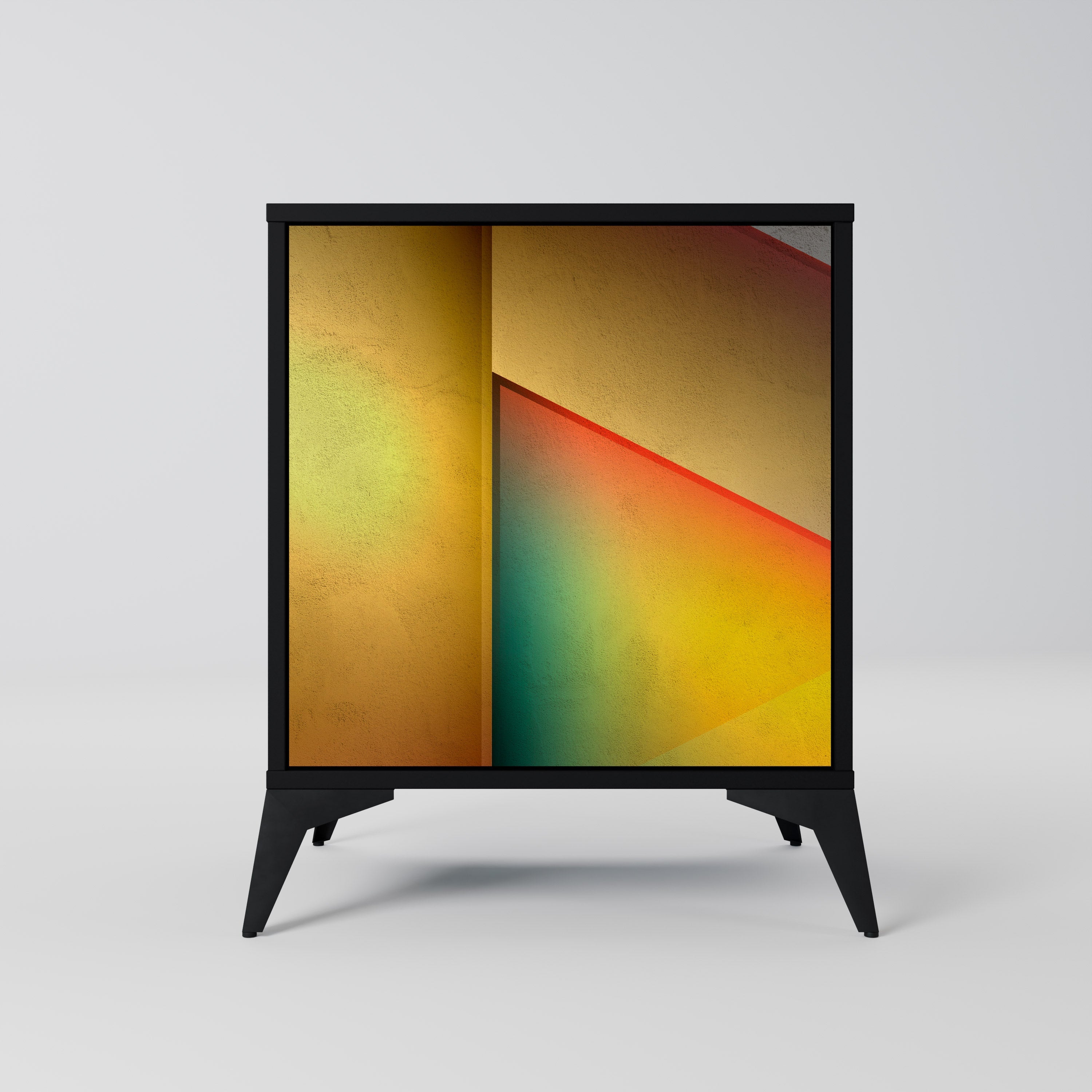 PIERCING SHARPNESS Aparador de 1 Porta em Acabamento Preto