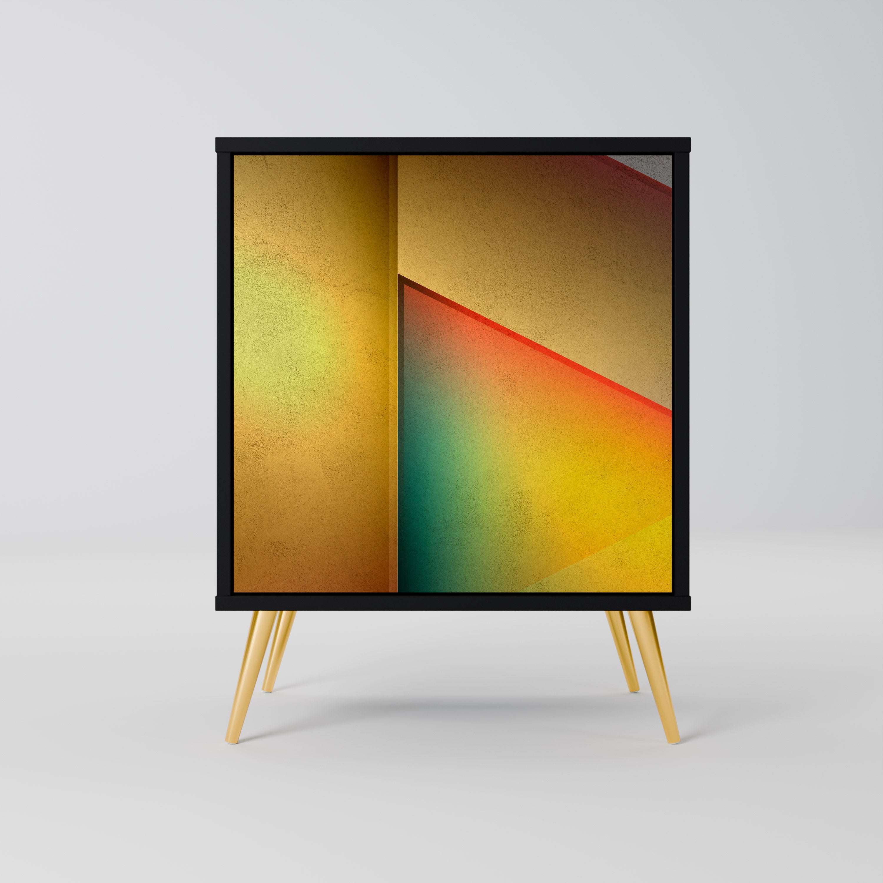 PIERCING SHARPNESS Aparador de 1 Porta em Acabamento Preto