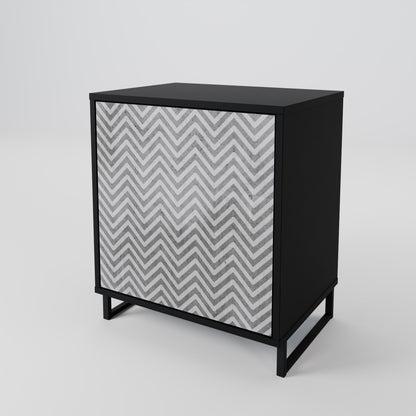 CONCRETE ZIG ZAG Aparador de 1 Porta