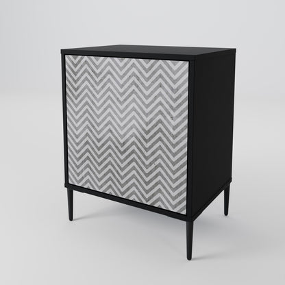 CONCRETE ZIG ZAG Aparador de 1 Porta