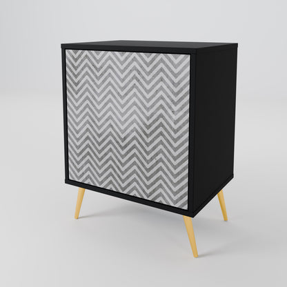 CONCRETE ZIG ZAG Aparador de 1 Porta