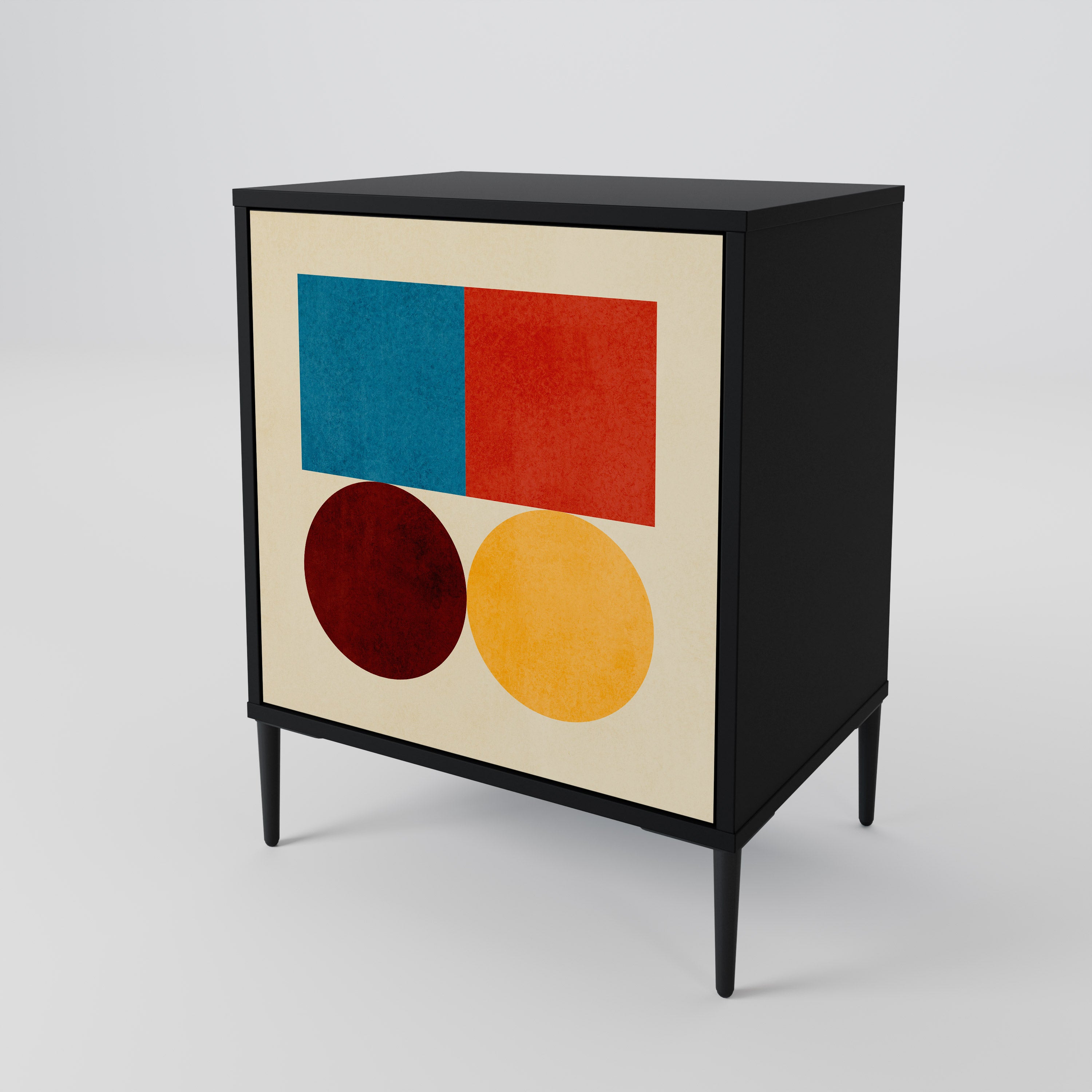 GEOMETRIC PUZZLE 1-Door Sideboard