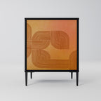 STRENGTHENING RELATION Aparador de 1 Porta em Acabamento Preto