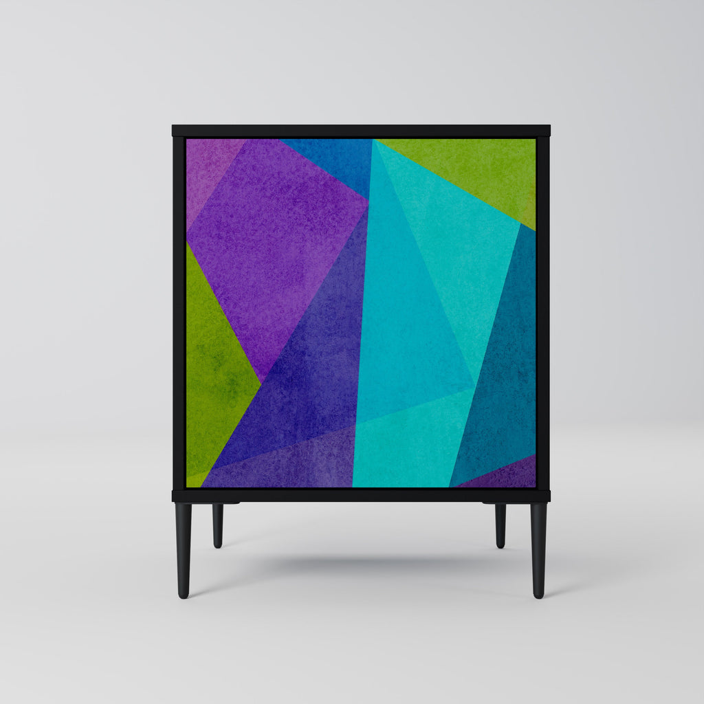 COLD SHOWCASE Aparador de 1 Porta em Acabamento Preto