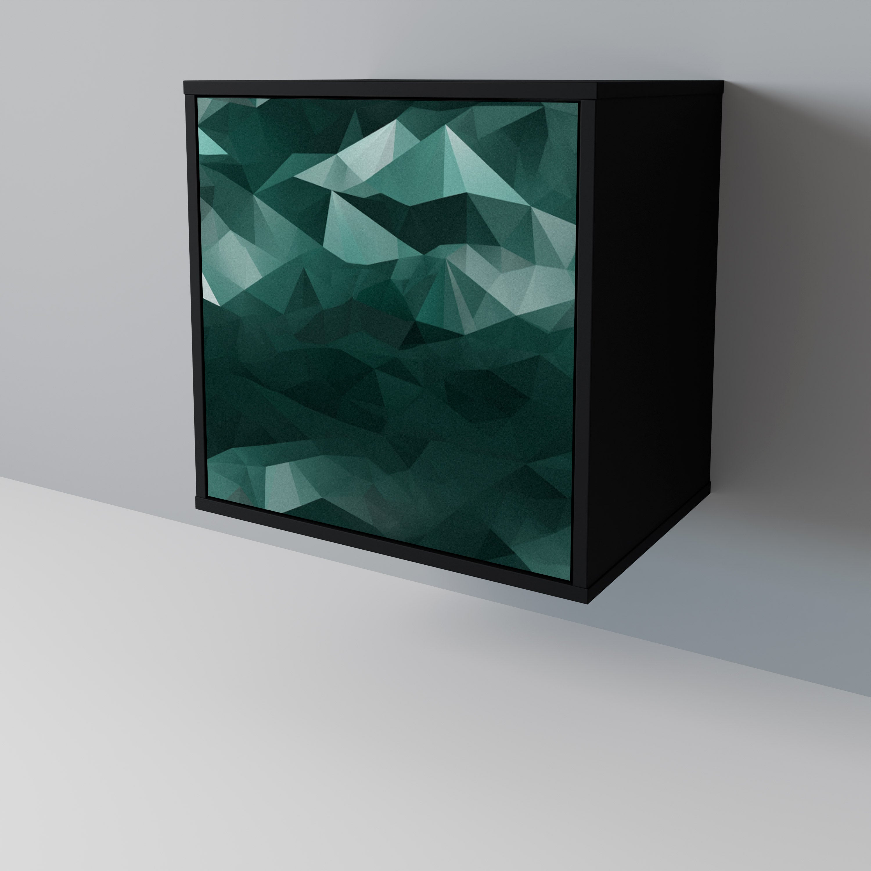 POLYGONAL FLOATING Aparador de 1 Porta