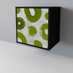 GREEN RHAPSODY 1-Door Sideboard in Black Finish