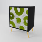 GREEN RHAPSODY 1-Door Sideboard in Black Finish
