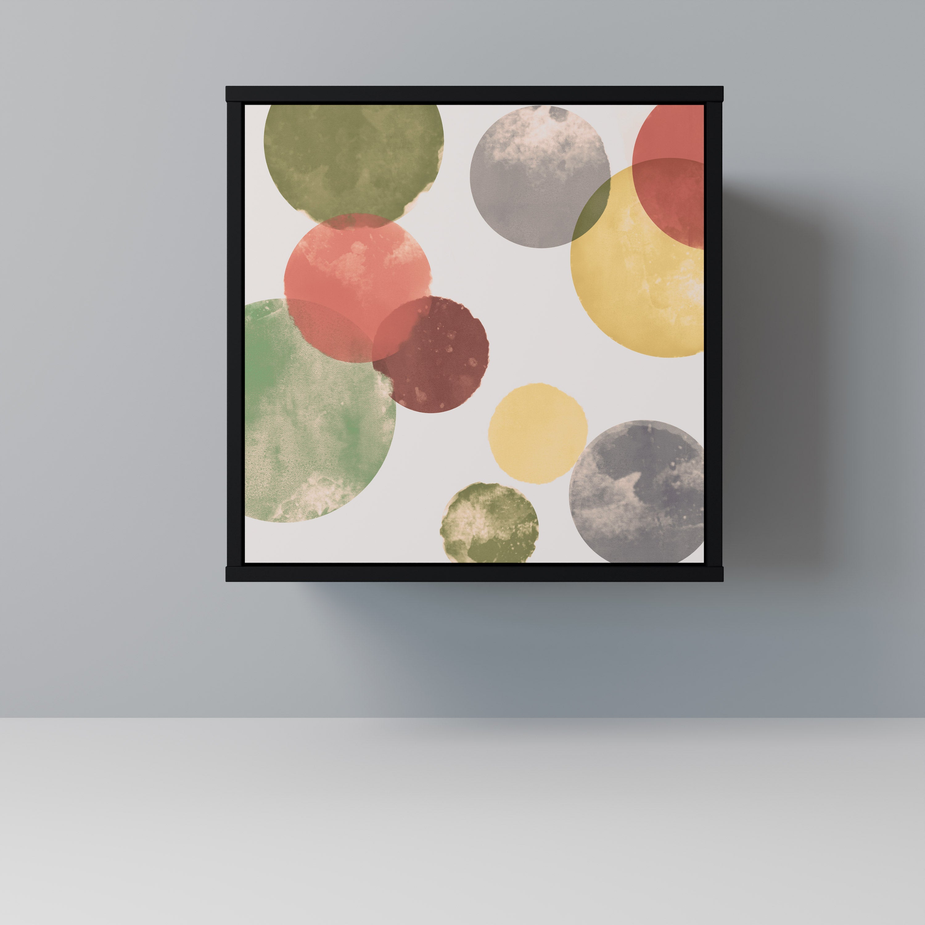 FLEETING HAPPINESS Aparador de 1 Porta em Acabamento Preto