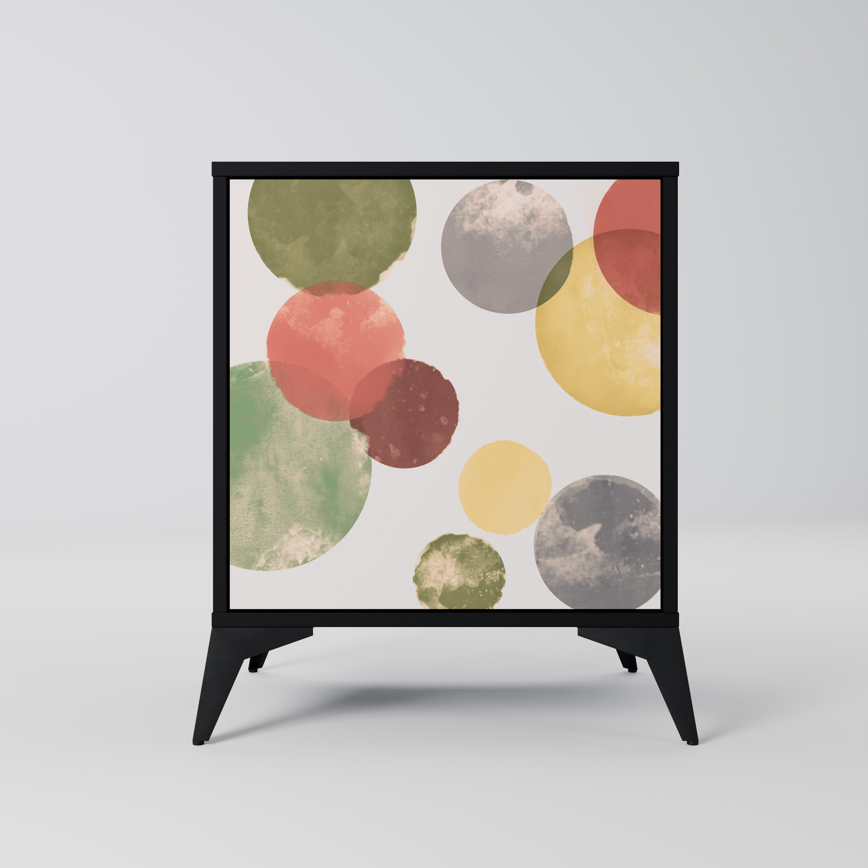 FLEETING HAPPINESS Aparador de 1 Porta em Acabamento Preto