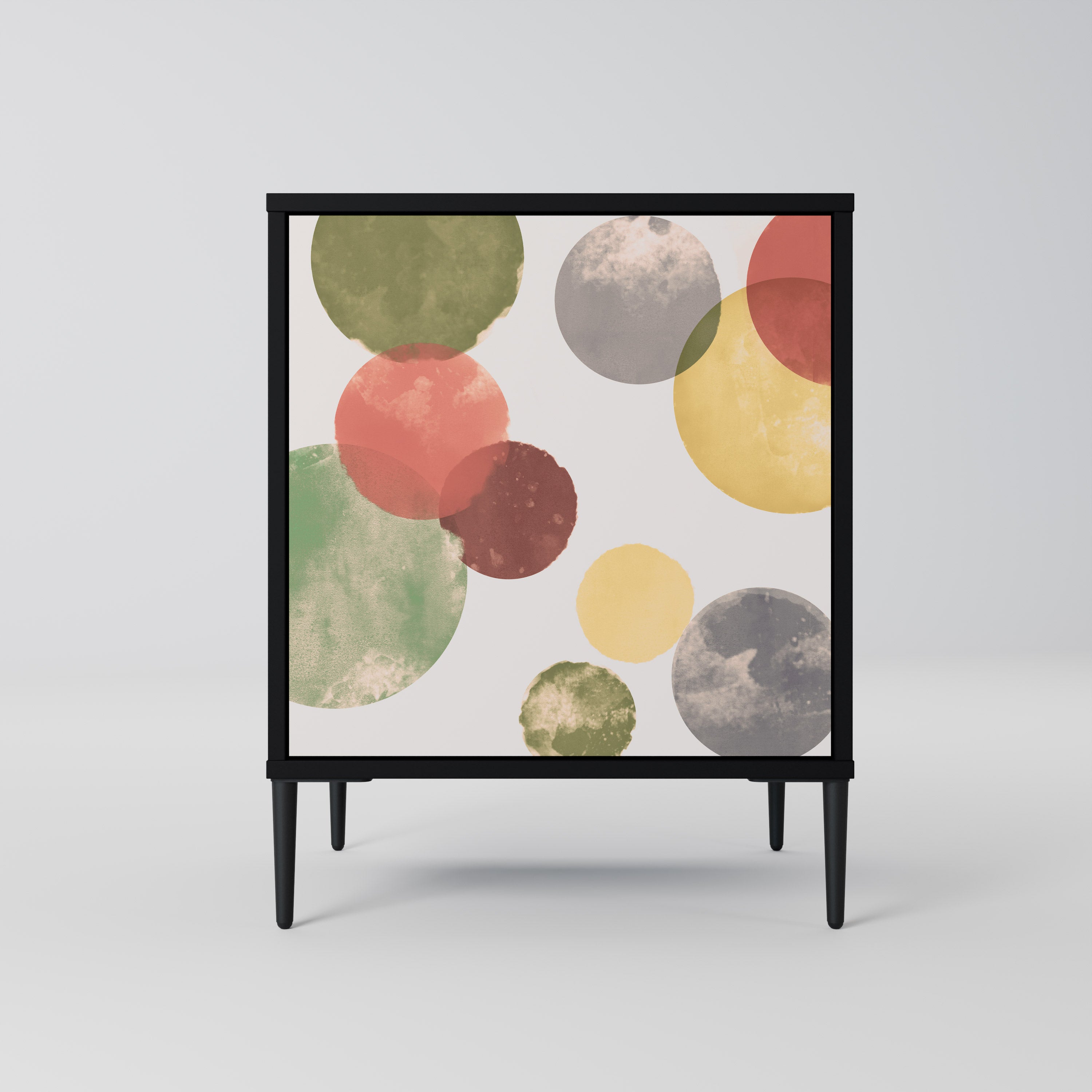 FLEETING HAPPINESS Aparador de 1 Porta em Acabamento Preto