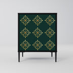 ROYAL MEDALLION 1-Door Sideboard in Black Finish