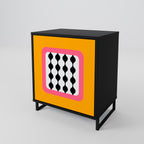 TEARS IN HEAVEN 1-Door Sideboard in Black Finish