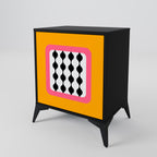 TEARS IN HEAVEN 1-Door Sideboard in Black Finish