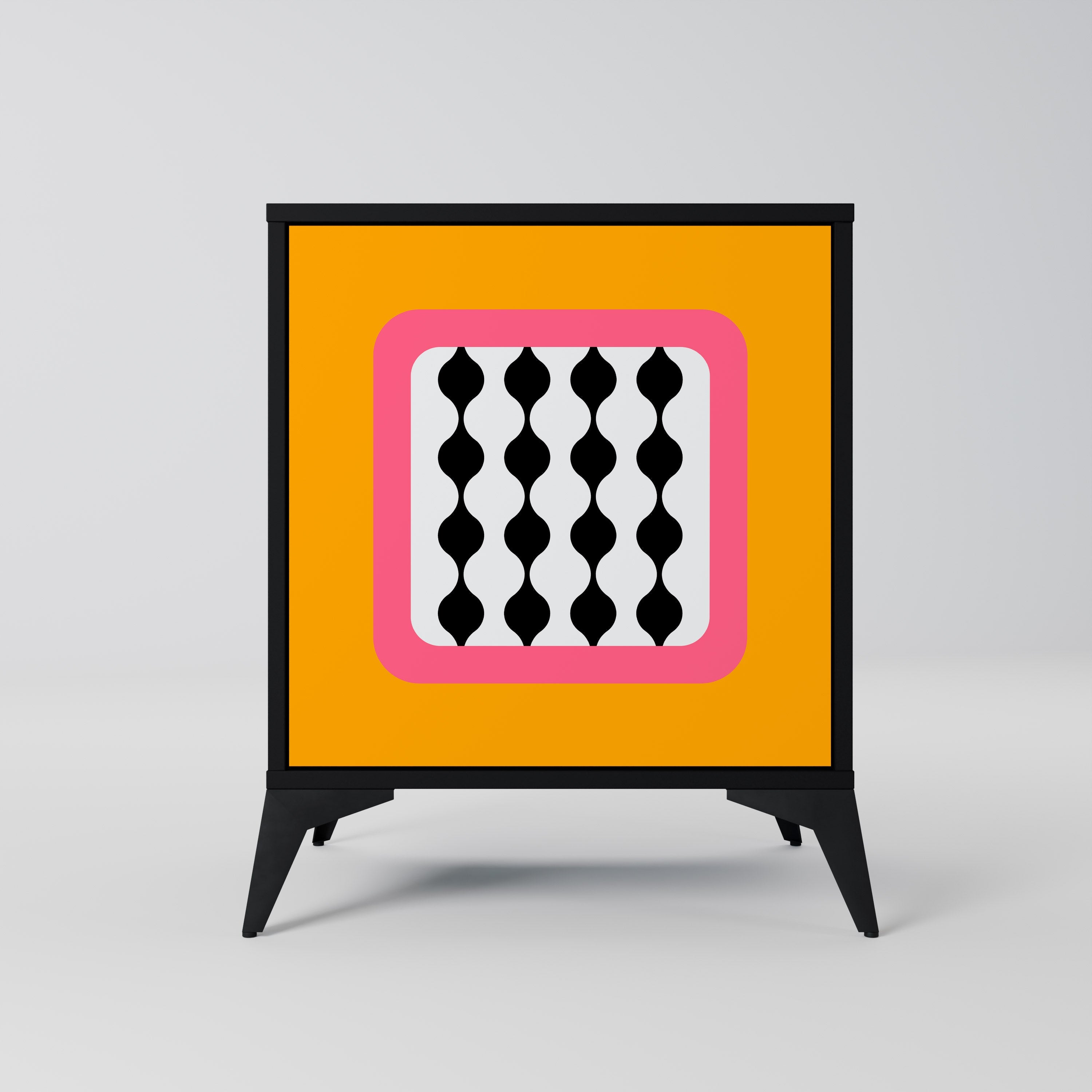 TEARS IN HEAVEN Aparador de 1 Porta em Acabamento Preto