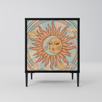 MYSTICAL STRUCTURE 1-Door Sideboard in Black Finish