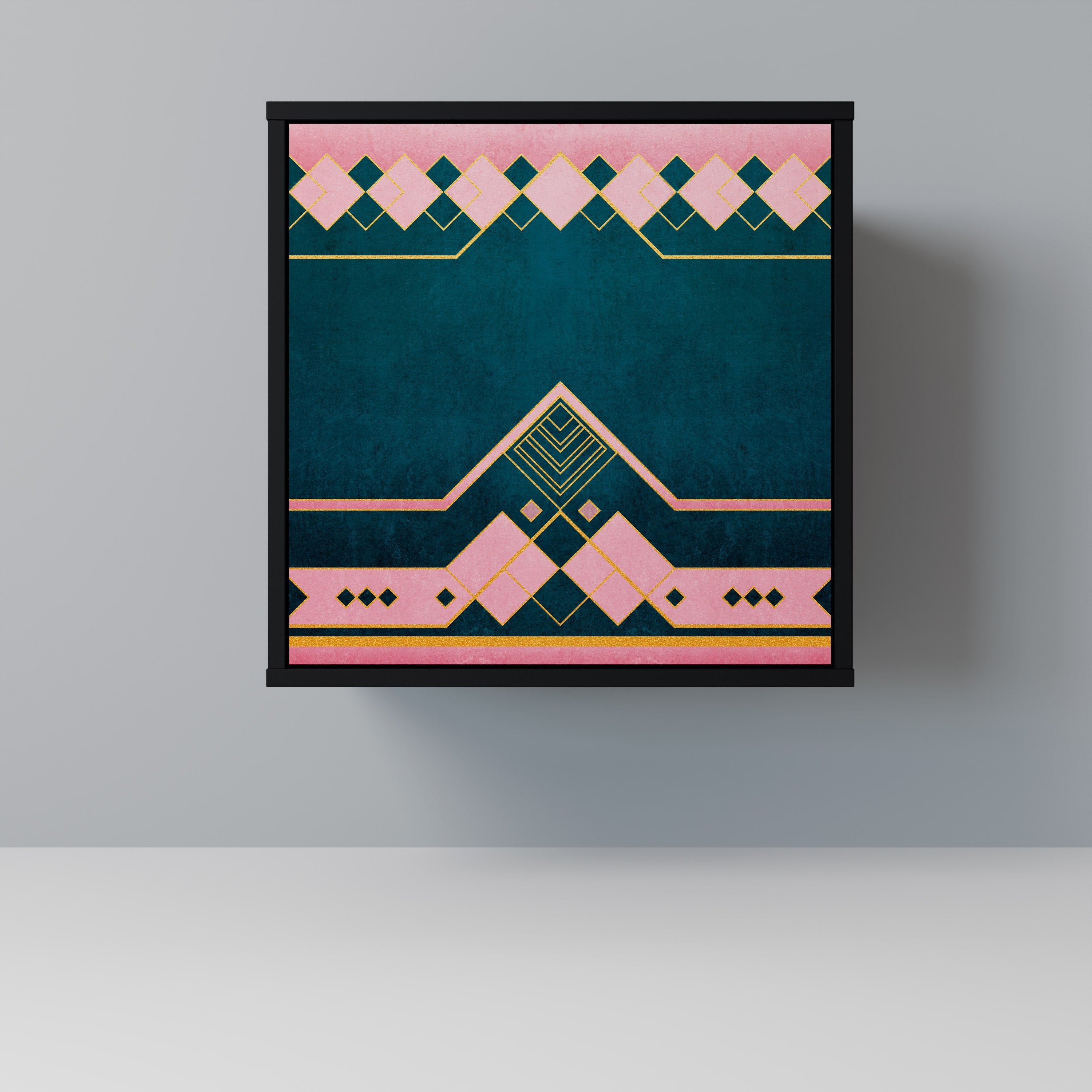 ROYAL COMPOSITION Aparador de 1 Porta em Acabamento Preto