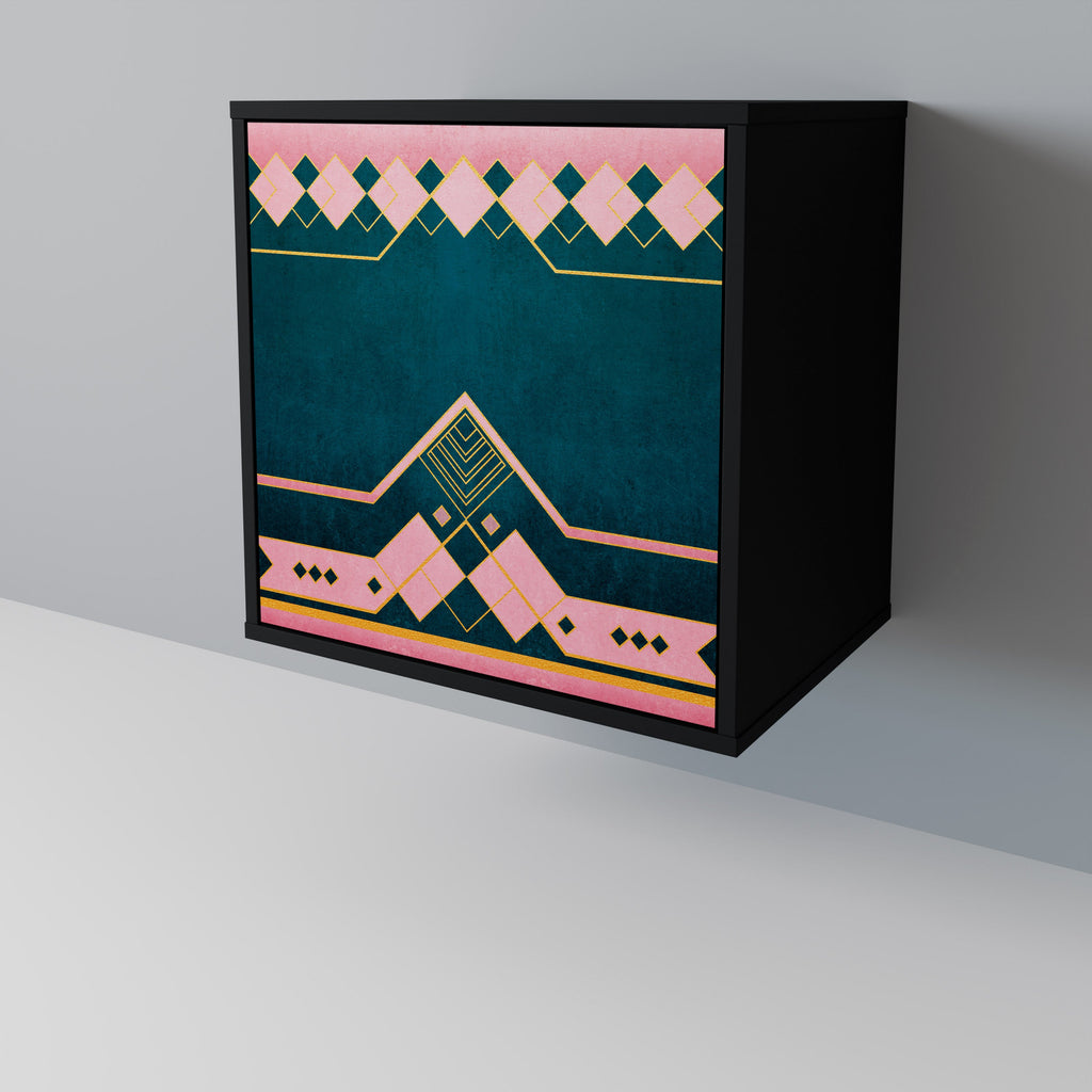 ROYAL COMPOSITION Aparador de 1 Porta em Acabamento Preto