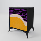 INDEPENDENT BORDER 1-Door Sideboard in Black Finish