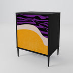 INDEPENDENT BORDER 1-Door Sideboard in Black Finish
