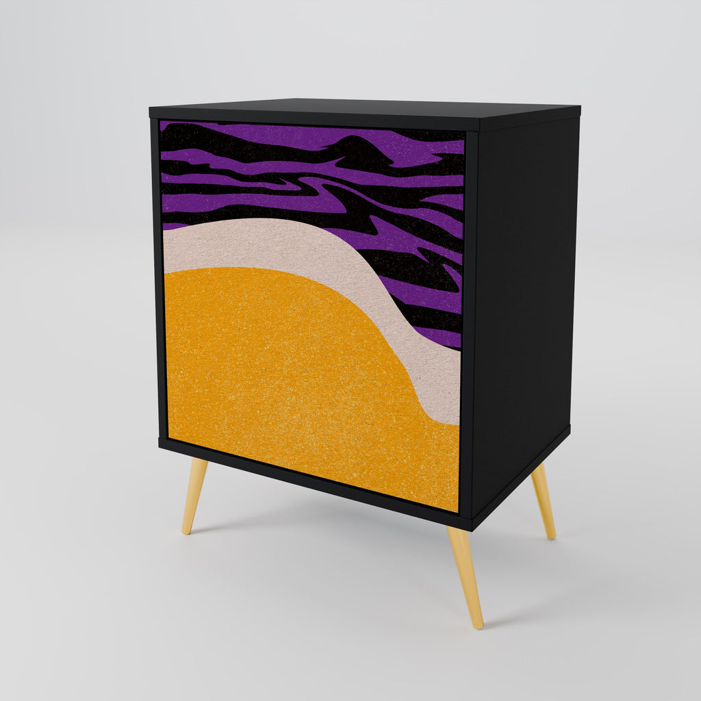 INDEPENDENT BORDER 1-Door Sideboard in Black Finish