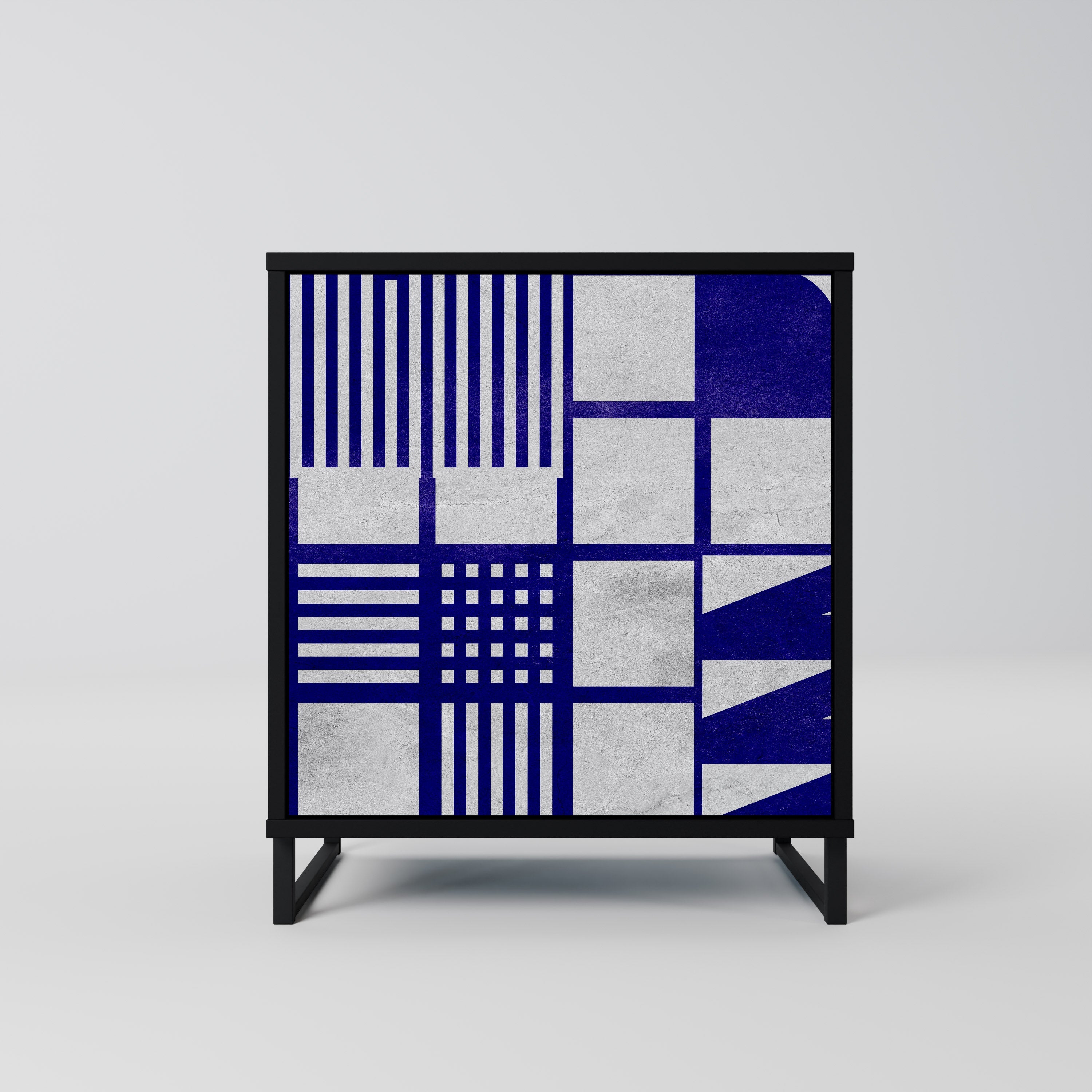 THE RIGHT PLACES Aparador de 1 Porta em Acabamento Preto