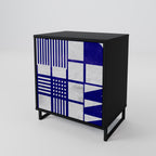 THE RIGHT PLACES Aparador de 1 Porta em Acabamento Preto