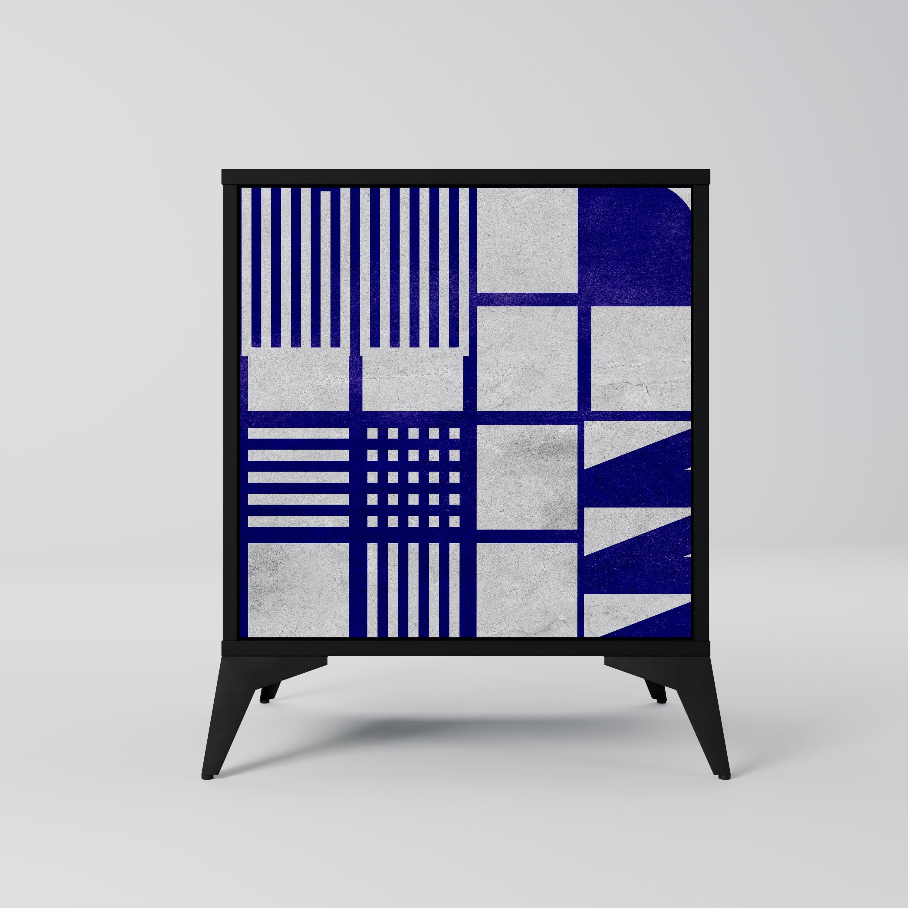 THE RIGHT PLACES Aparador de 1 Porta em Acabamento Preto