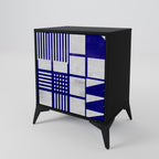 THE RIGHT PLACES Aparador de 1 Porta em Acabamento Preto