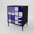 THE RIGHT PLACES Aparador de 1 Porta em Acabamento Preto