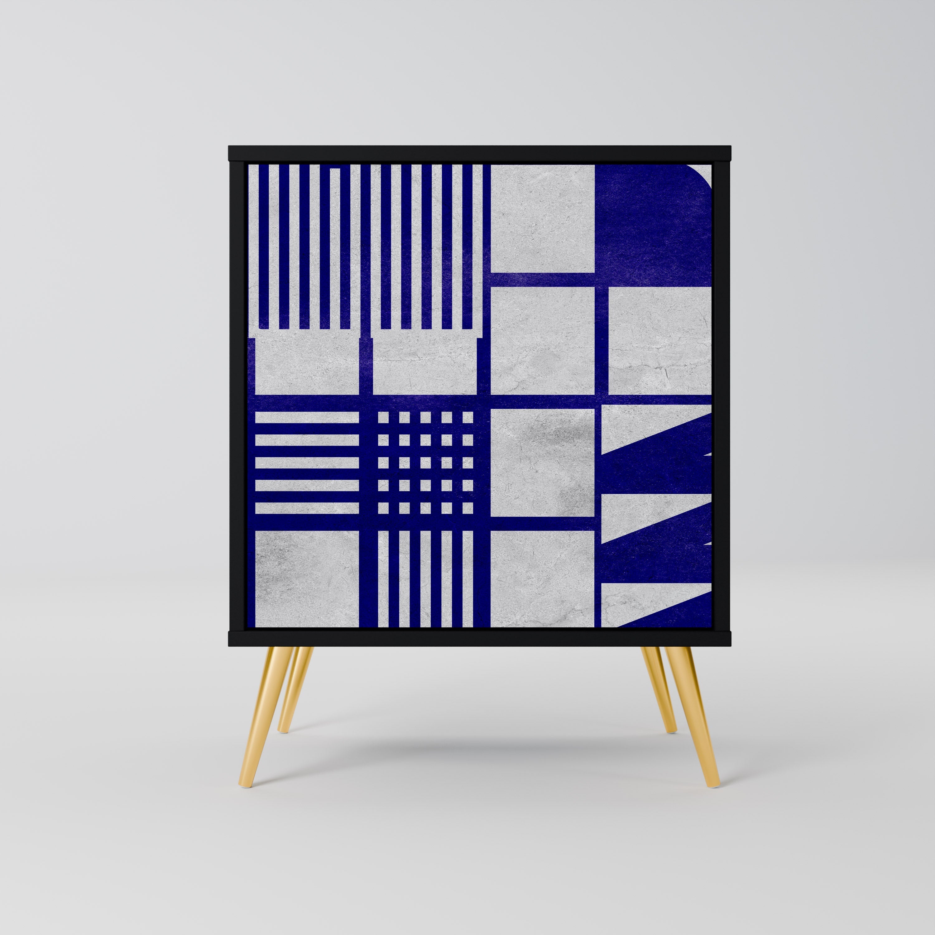 THE RIGHT PLACES Aparador de 1 Porta em Acabamento Preto