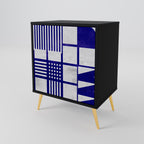 THE RIGHT PLACES Aparador de 1 Porta em Acabamento Preto