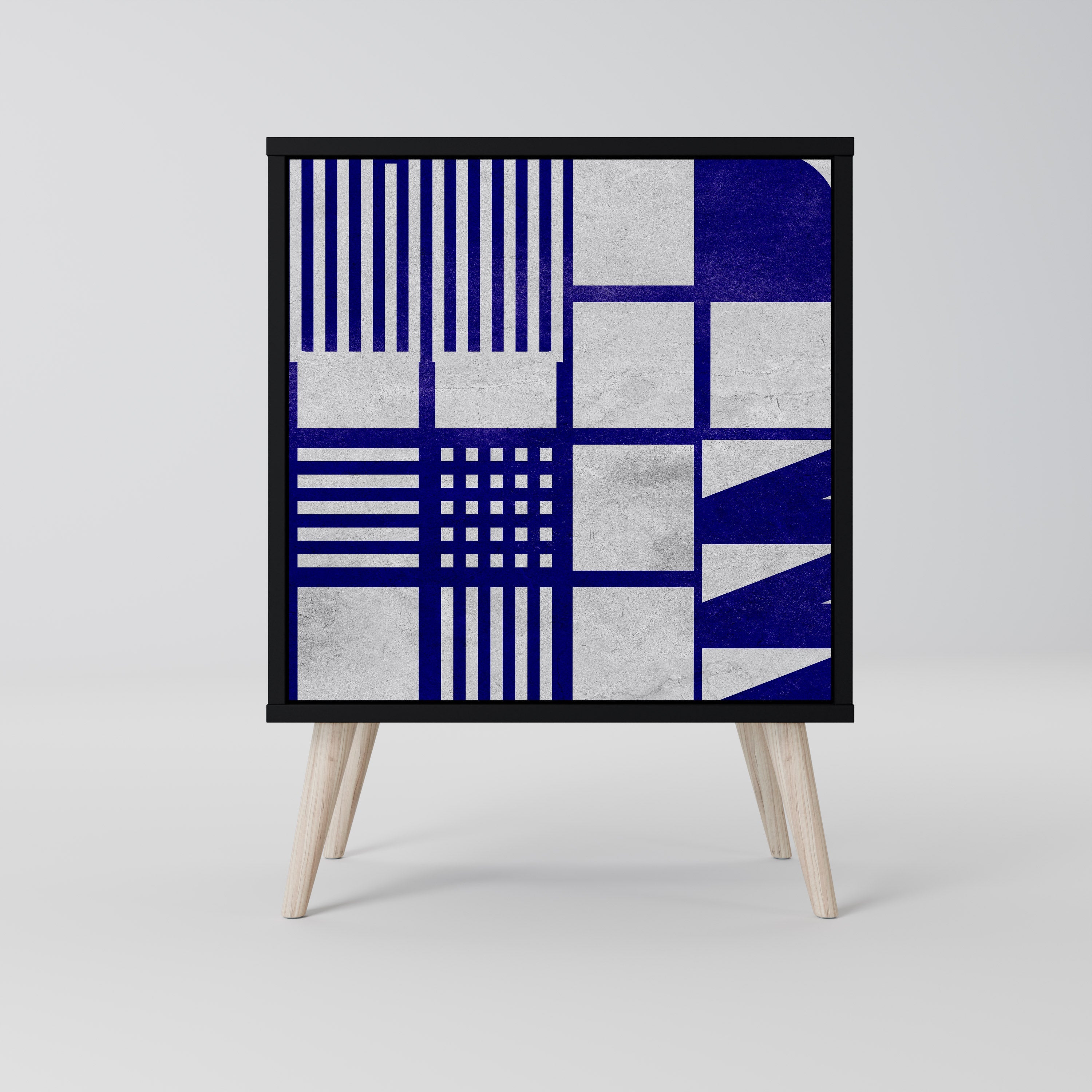 THE RIGHT PLACES Aparador de 1 Porta em Acabamento Preto