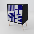 THE RIGHT PLACES Aparador de 1 Porta em Acabamento Preto