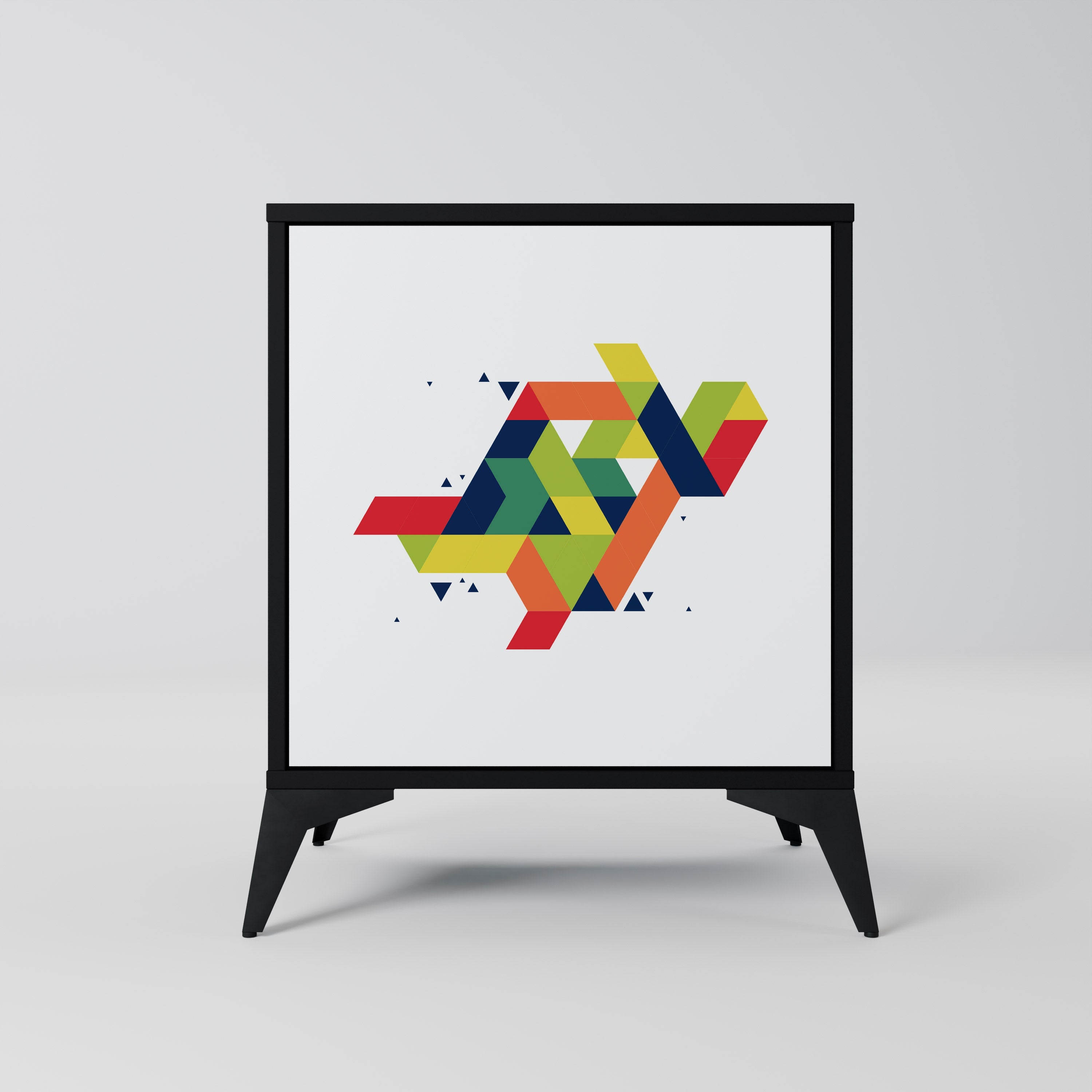 FUTURE SIGN Aparador de 1 Porta em Acabamento Preto