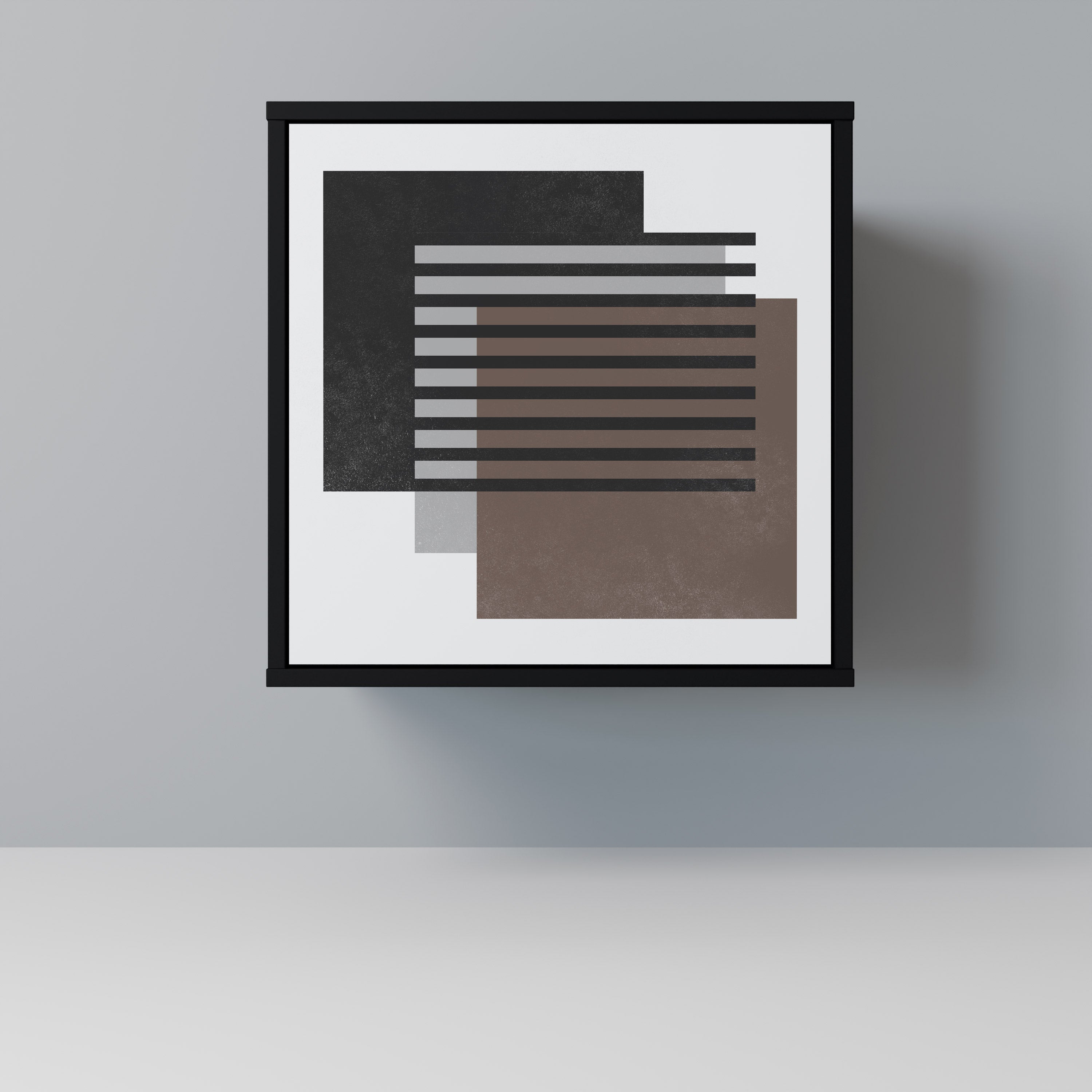 SHADOW SYNCHRONY Aparador de 1 Porta em Acabamento Preto