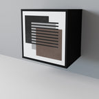 SHADOW SYNCHRONY Aparador de 1 Porta em Acabamento Preto