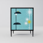 PATHS TO HAPPINESS 1-Door Sideboard in Black Finish