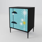 PATHS TO HAPPINESS 1-Door Sideboard in Black Finish
