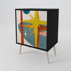 INTERSTELLAR VIBES 1-Door Sideboard in Black Finish