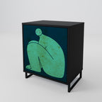 TOGETHER BUT SEPARATELY Aparador de 1 Porta em Acabamento Preto