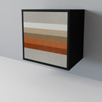 PECULIAR TRAIL 1-Door Sideboard in Black Finish