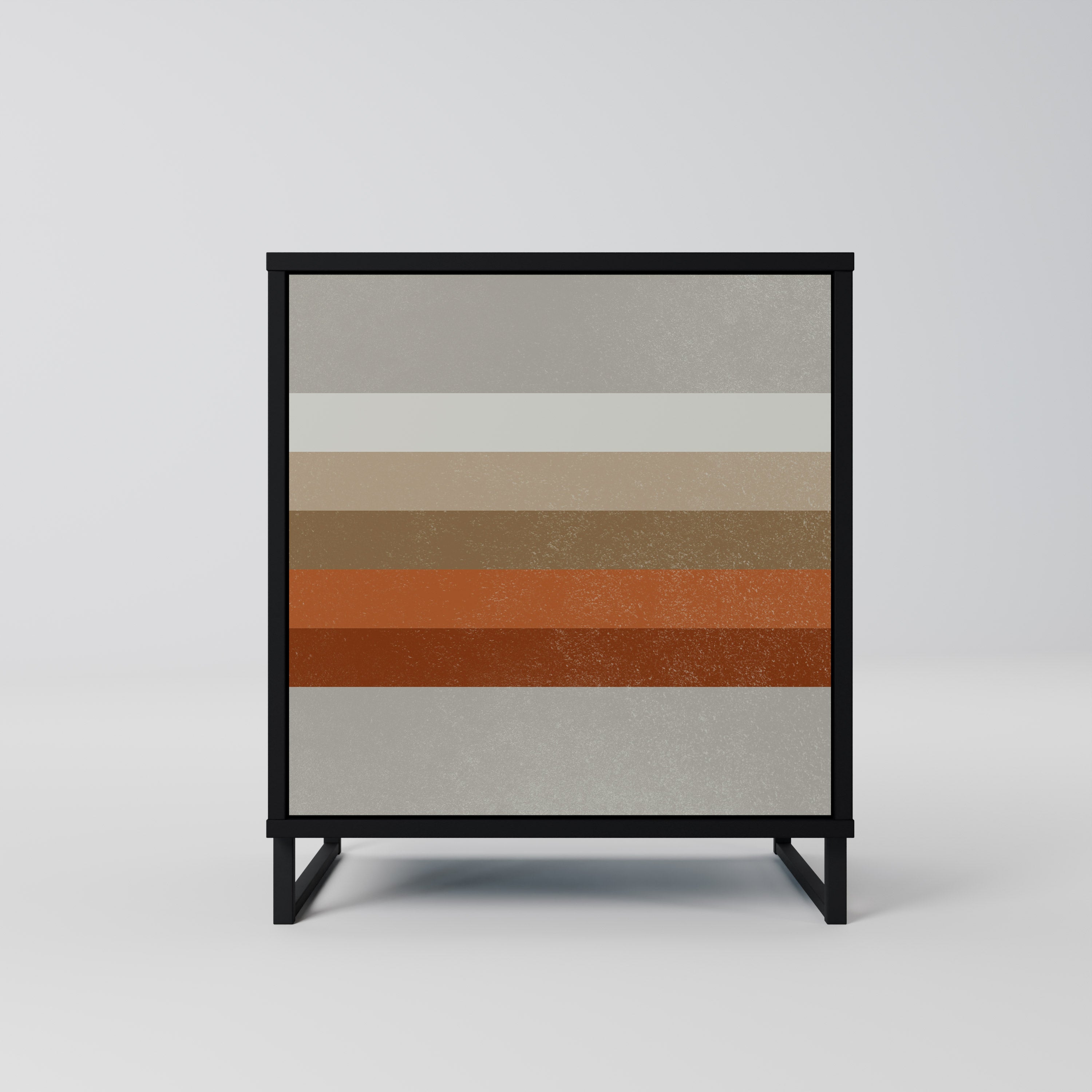 PECULIAR TRAIL Aparador de 1 Porta em Acabamento Preto