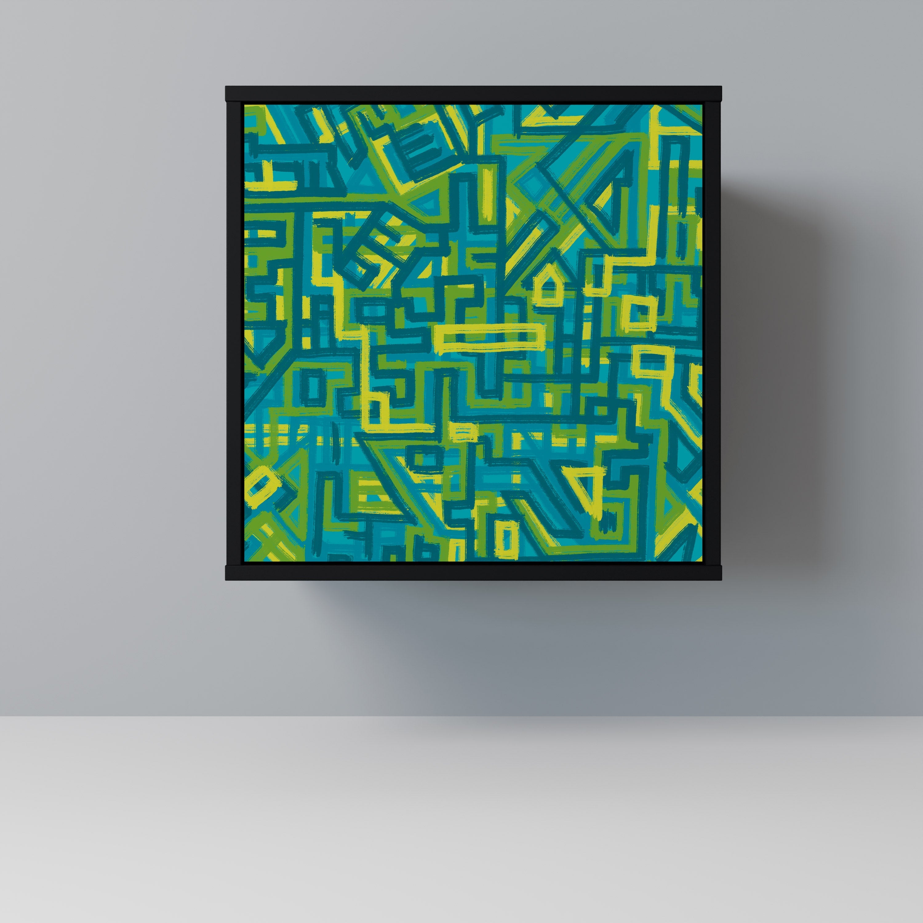 NOSTALGIC MEMORIES Aparador de 1 Porta em Acabamento Preto