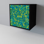 NOSTALGIC MEMORIES 1-Door Sideboard in Black Finish